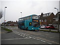 Bus on Ash Tree Road, Oadby in LE2 4RF