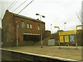 Stretford station buildings in M32 9AG