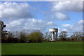 Field and water tower from Ashlawn Road in CV22 5BT