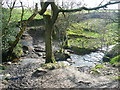 Holmfirth FP54/6 crossing the stream at Dead Man's Hole in HD9 3JS