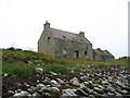 Old fishing booth at Outvoe near Boddam in ZE2 9JW