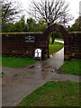 Entrance to Grappenhall Heys walled garden in WA4 3JB