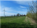 Wind turbine near Hill Farm in PE34 3NP