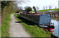 Narrowboat moored near Foxton Stepbridge No 6 in Gartree