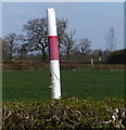 Gas pipeline markers near Lubenham in LE16 9TE