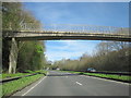 Cirencester A429 Northbound Passing Under Footbridge in GL7 1ET