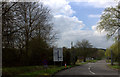 Road into the MOD depot at Graven Hill in Bicester South & Ambrosden Ward