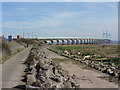 Wales Coast Path near the Second Severn Crossing in Caldicot Community