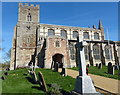 St Mary Magdalene's church and war memorial in PE34 3DH