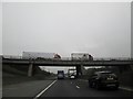 M1 traffic above M62 at Lofthouse Interchange in WF3 3QE
