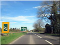 A429 Fosse Way Approaching A40 Island in GL54 3JG