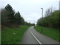 Cycle path off Woodhouse Way (A6002) in NG8 6NU