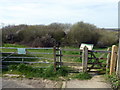 Entrance to Combe Valley Countryside Park, Reedswood Road in TN38 8DT