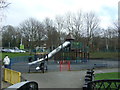 Children's playground near the River Leen, Bulwell in NG6 9AS