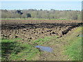 Ploughed field at Thundridgehill in Thundridge