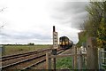 Train approaching Firsby Curve in Firsby