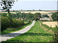 Looking Down onto Hammeringham Crossroads in Hameringham