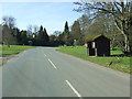 Bus stop and shelter, Longdon Green in WS15 4QF
