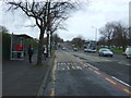 Bus stop and shelter on Cumbernauld Road, Riddrie in G33 2BG