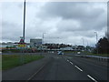Robroyston Road (B765) approaching roundabout in G33 1LZ