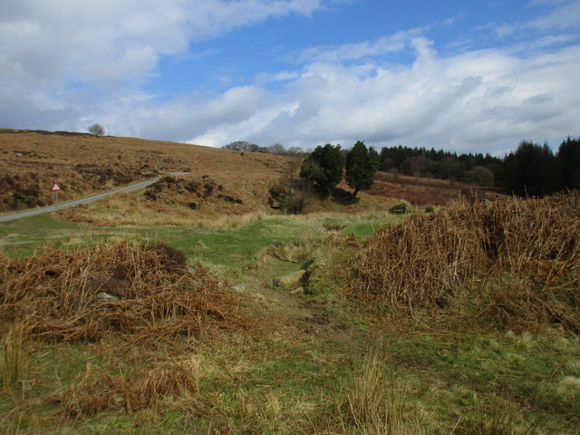 Wheeldale Road and moorland above Wheeldale Gill in YO22 5AR