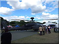 Helicopter at the Suffolk Show in IP10 0AA