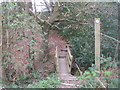 Footbridge on the path towards Cowley from Barlowm Lees in S18 5YZ