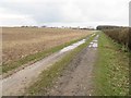 A straight farm track in RG25 2DJ