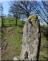 Stone gatepost near Tan y foel in LL21 9NE
