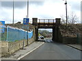 Railway bridge over Broomhill Road (B816), Bonnybridge in FK4 2BA