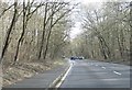 A339 passing Peckmoor Copse in RG20 4EX