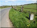 Roadside milestone near Gwernesney in NP15 1DB