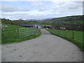 Farm road to Ty Isa in LL21 9SG
