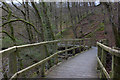 Keswick to Threlkeld path wooden walkway section in CA12 4TD