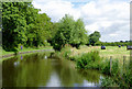 Canal north of Acton Trussell in Staffordshire in ST17 0RA