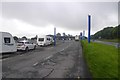 Parked up caravans, Adderstone Lodge in NE70 7HT