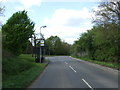 Bus stop and shelter on Station Road in AL9 7AW