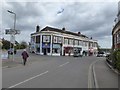 Ghost sign and the name of a block of shops, Littleham in EX8 4AE