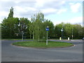 Roundabout on Black Fan Road (B195) in AL7 2HQ