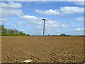 Brown field east of Long Melford bypass (A134) in CO10 1AE
