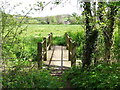 Footbridge over a stream in Ockbrook and Borrowash