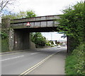 West side of Cowbridge Road railway bridge, Bridgend in CF31 3TB