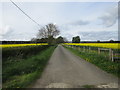 Road to Flawford Farm in NG24 2QU