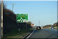 Approaching Skidby roundabout, A164 in HU16 5YG