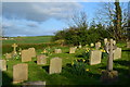 Corner of the cemetery at St John the Evangelist, Sleights in YO22 5HG