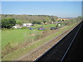 View from a Southampton-Salisbury train - The Encampment in SP5 3SD