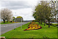 Floral display outside the leisure centre in NE42 5BY