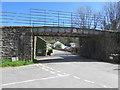 Northwest side of a railway bridge, Llangammarch Wells in LD4 4EA