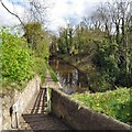 Shadows and reflections on the Peak Forest Canal in SK6 1PY