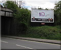 Primesight advertising hoarding facing Cowbridge Road, Bridgend in CF31 3TB